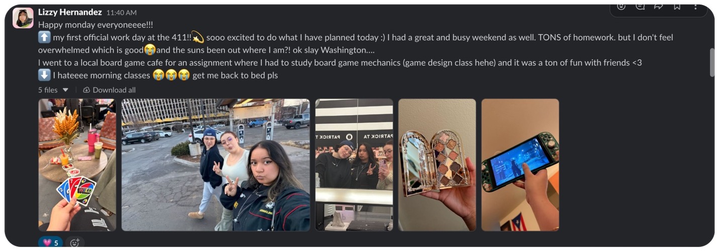 Creator community Slack message 2
