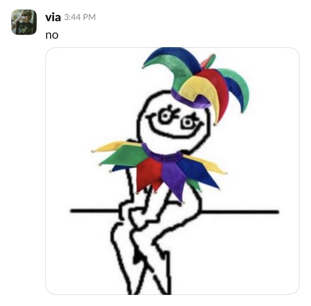 Creator community Slack message